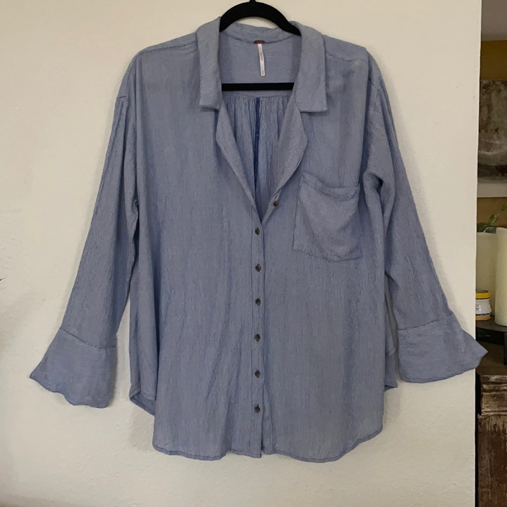 Free People Magic Breeze Button Down Shirt.